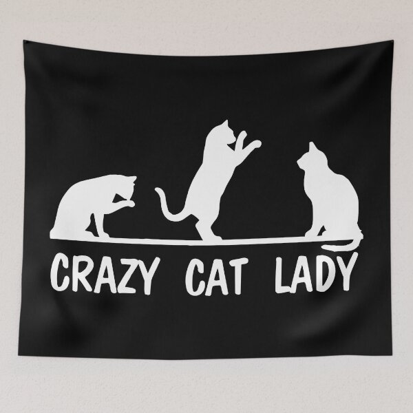 Item preview, cats crazy lady designed and sold by runtemena.