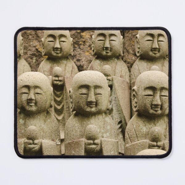 Item preview, A Wall Of Jizo Statues designed and sold by elstoleno.