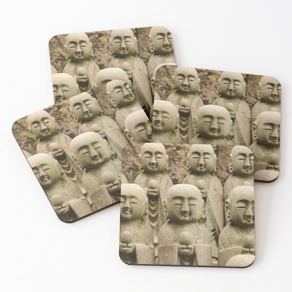 Item preview, A Wall Of Jizo Statues designed and sold by elstoleno.