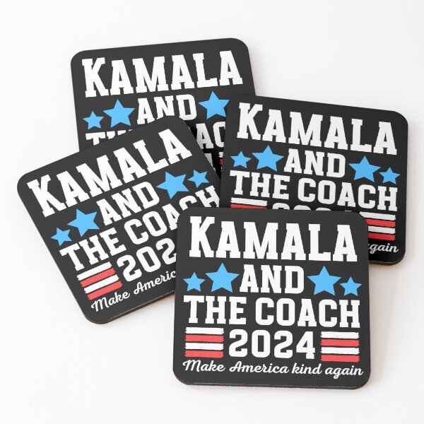 Item preview, Kamala and the coach - make America kind again designed and sold by EvergreenWhimsy.