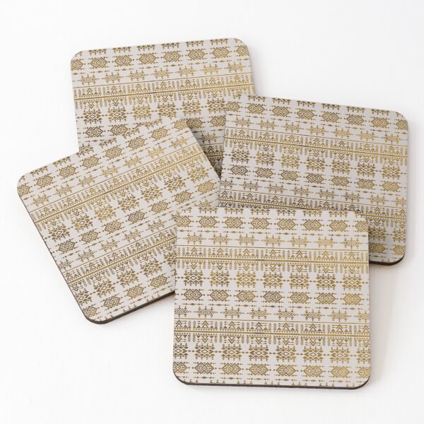 Item preview, Golden Geometric Tribal Ethnic  Pattern designed and sold by Nartissima.