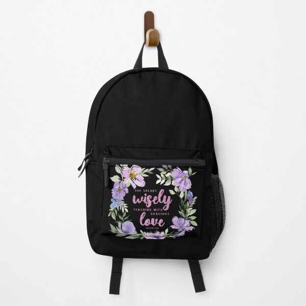 Item preview, She Speaks Wisely Teaching With Gracious Love - Proverbs 31:26 Pink designed and sold by amazingjoy.