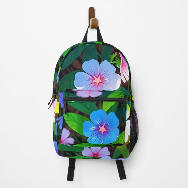 Item preview, Pink and blue flowers dancing. designed and sold by PatDoArt.