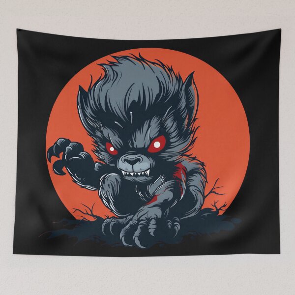 Item preview, Young Werewolf with Sharp Teeth and Claws designed and sold by KERaney.
