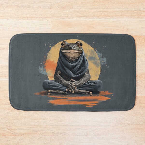 Item preview, Retro Shaolin Monk Zen Frog Buddha Cottagecore designed and sold by NikoDeeko.