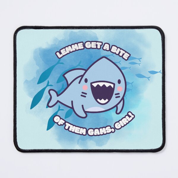 Item preview, "Lemme Get A Bite Of Them Gams, Girl!" Kawaii Death Shark designed and sold by MoonlitMystic.