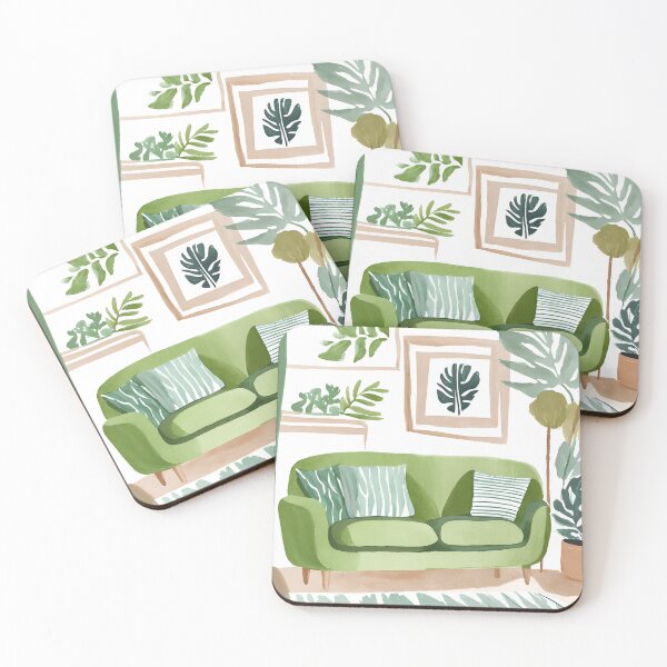 Item preview, Scandinavian Green Living Room  designed and sold by trendycac.