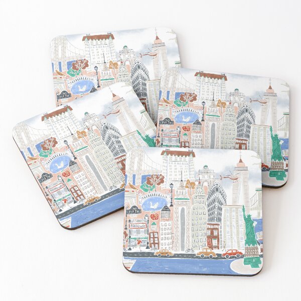 Item preview, New York City map illustration designed and sold by Bridgett3602.