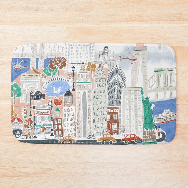 Item preview, New York City map illustration designed and sold by Bridgett3602.