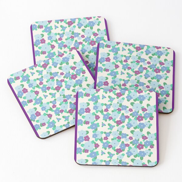 Item preview, Blue and purple flowers designed and sold by CoraNais.