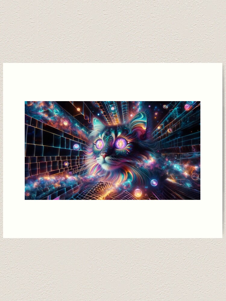 Thumbnail 2 of 3, Art Print, Galactic Visionary designed and sold by thomasdatt.
