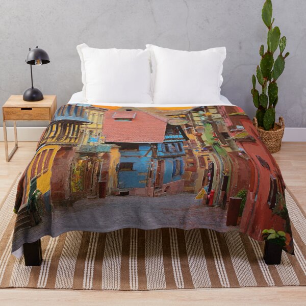 Item preview, Casa antigua con encanto en una calle de la ciudad: escena urbana vintage designed and sold by Gemma A Summers.