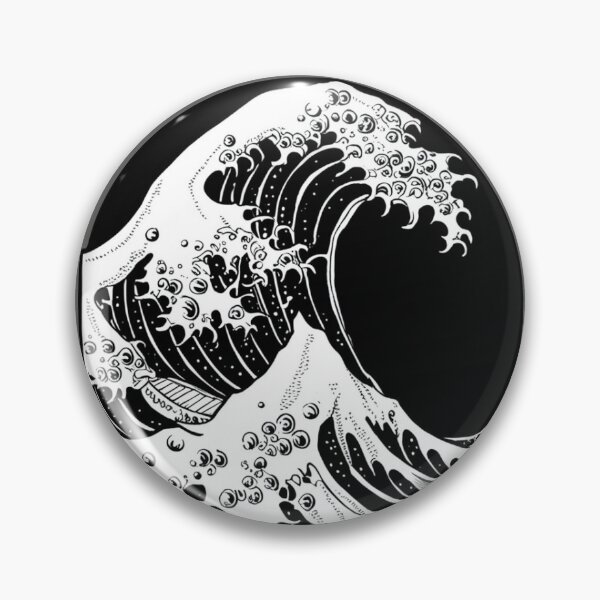 Item preview, Black and White wave Art designed and sold by JOHNACCO.