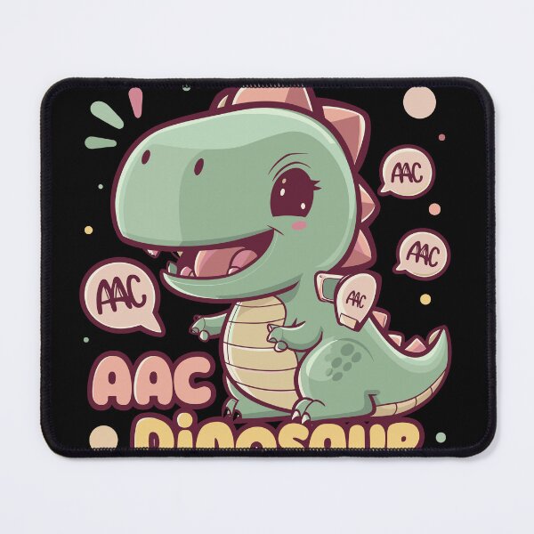 Item preview, Cute Chibi Dinosaur with AAC Symbols designed and sold by Witcrafters.