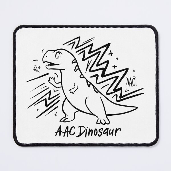 Item preview, Joyful Chibi Dinosaur with AAC Design designed and sold by Witcrafters.