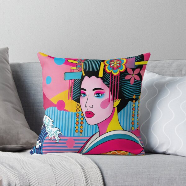 Item preview, Vibrant Pop Ukiyo-e Geisha designed and sold by SakuraJapanArt.