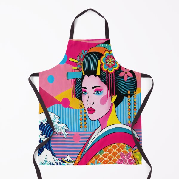 Item preview, Vibrant Pop Ukiyo-e Geisha designed and sold by SakuraJapanArt.