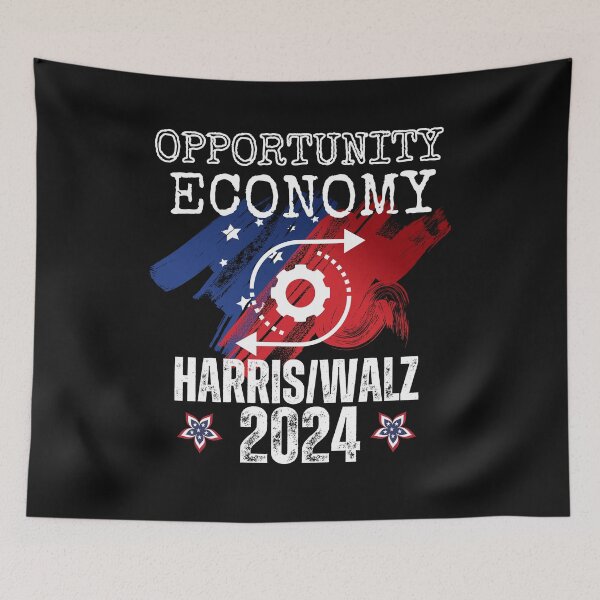 Item preview, Opportunity Economy Harris/Walz 2024 Save Democracy Political Design designed and sold by EarthArtDesigns.