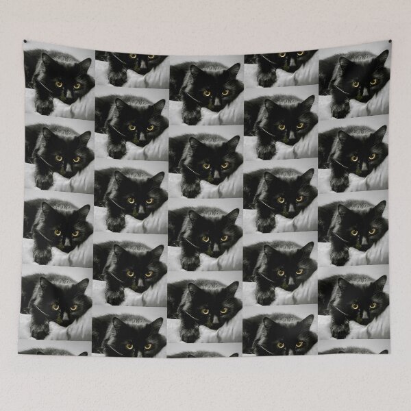 Item preview, Black Manx Cat - Yellow Eyes designed and sold by Bugz9292.