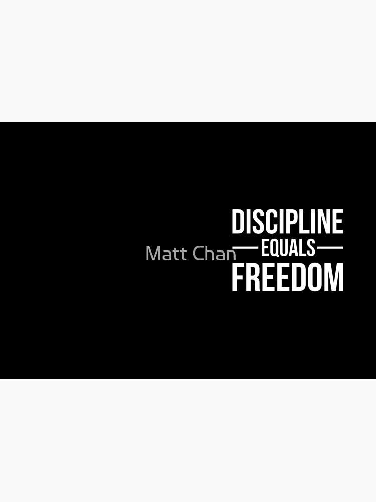 discipline equals freedom vinyl