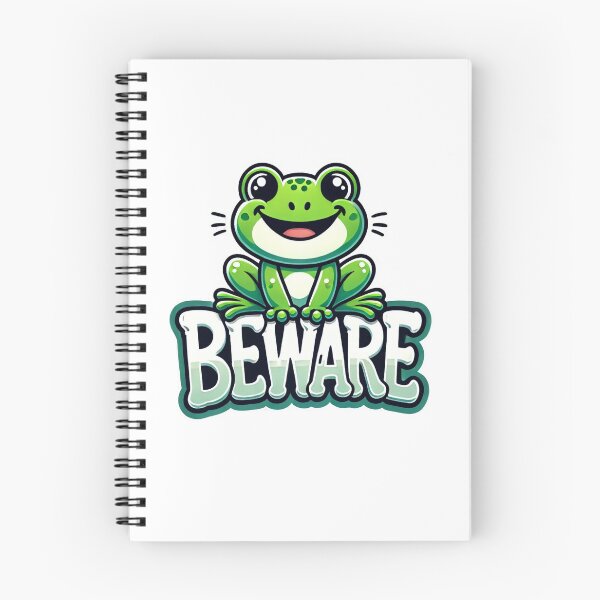 Item preview, Smiling Frog Warning of Danger designed and sold by Nafisto.