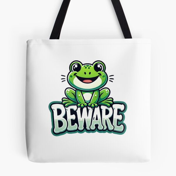 Item preview, Smiling Frog Warning of Danger designed and sold by Nafisto.