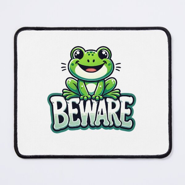 Item preview, Smiling Frog Warning of Danger designed and sold by Nafisto.