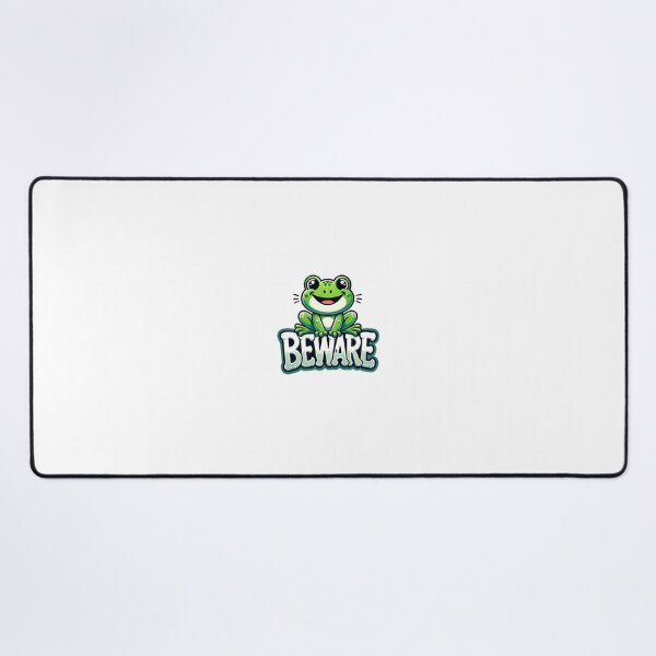 Item preview, Smiling Frog Warning of Danger designed and sold by Nafisto.
