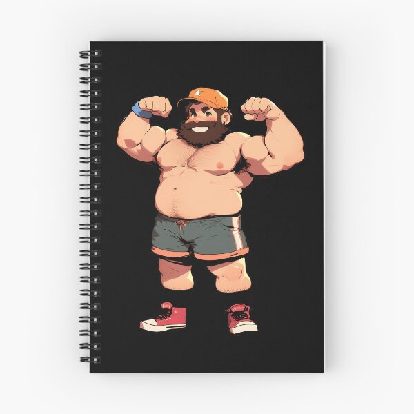 Item preview, Cute brawny bearded power lifter. designed and sold by TheVibesGallery.