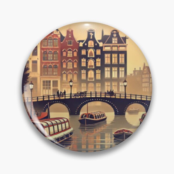 Item preview, Amsterdam's iconic canals designed and sold by Era-of-Traveler.