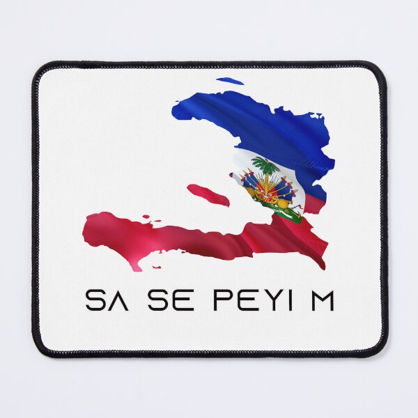 Item preview, Sa Se Peyi M Haiti Kat Ak Drapo - It's My Country Map With Flag designed and sold by makeitadmirable.