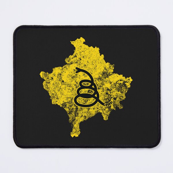 Item preview, Distressed KOSOVO  - Freedom Is The Superpower - Modern Gadsden Snake Flag - Dont Tread On Me design designed and sold by pelagio.