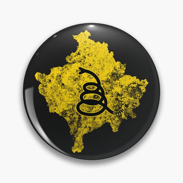 Item preview, Distressed KOSOVO  - Freedom Is The Superpower - Modern Gadsden Snake Flag - Dont Tread On Me design designed and sold by pelagio.