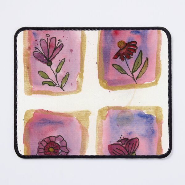 Item preview, Foursquare floral watercolor designed and sold by Artbydekloe.
