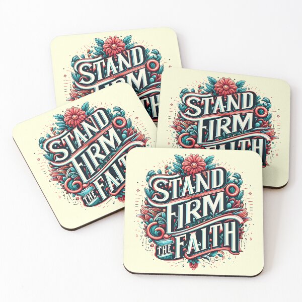 Item preview, Stand Firm in the Faith, typography designed and sold by maxmaj.