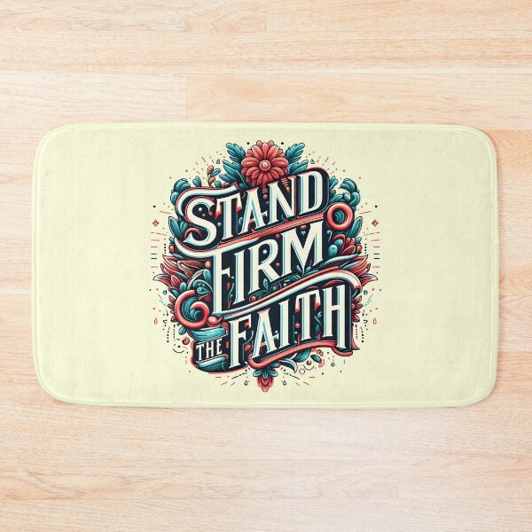Item preview, Stand Firm in the Faith, typography designed and sold by maxmaj.
