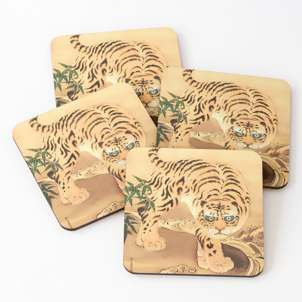 Item preview, Vintage Minhwa Tiger by a Stream designed and sold by PatricianneK.