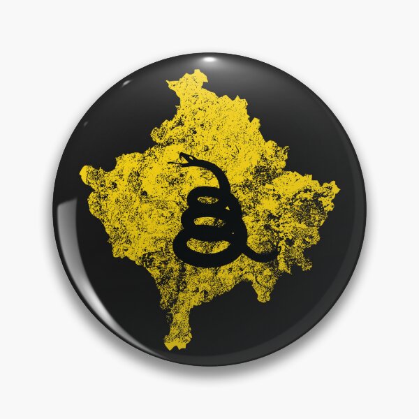 Item preview, Distressed KOSOVO  - Freedom Is The Superpower - Silhouette Gadsden Snake Flag - Dont Tread On Me design designed and sold by pelagio.