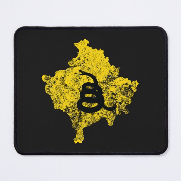 Item preview, Distressed KOSOVO - Freedom Is The Superpower - Silhouette Gadsden Snake Flag - Dont Tread On Me design designed and sold by pelagio.