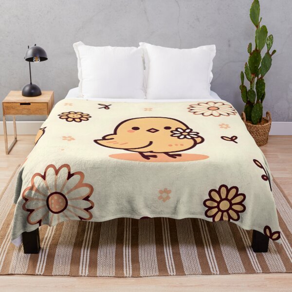 Item preview, Adorable Baby Chick Pattern with Flowers designed and sold by CitrineLinker.