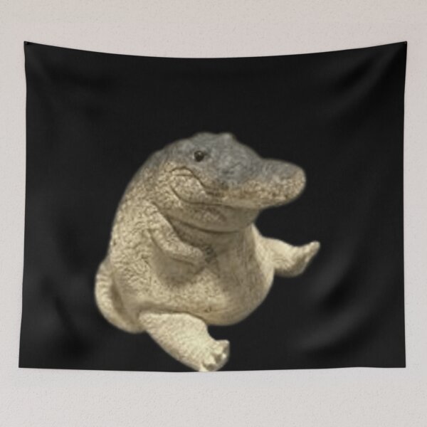 Item preview, Cute Sitting Crocodile Meme designed and sold by PrecisionByAJSM.