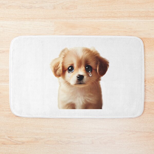 Item preview, Cute Crying Puppy with Big Eyes - Sad Dog Illustration designed and sold by EchoFusion.