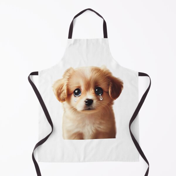 Item preview, Cute Crying Puppy with Big Eyes - Sad Dog Illustration designed and sold by EchoFusion.