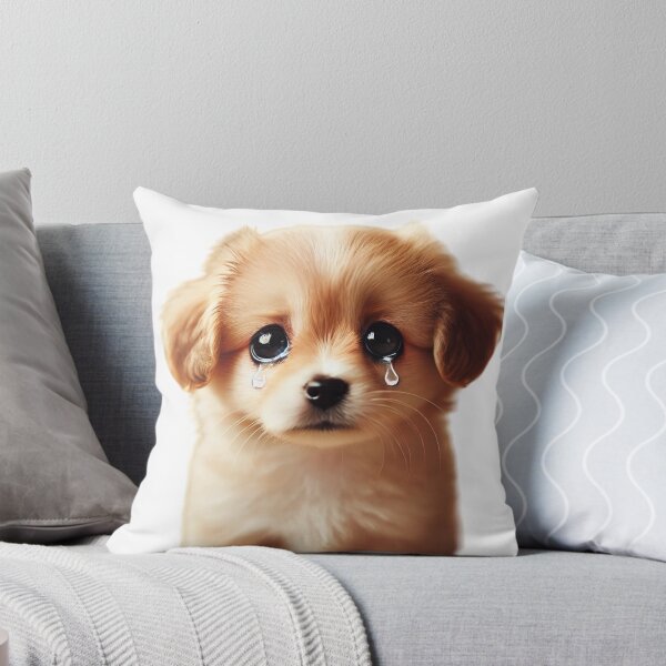 Item preview, Cute Crying Puppy with Big Eyes - Sad Dog Illustration designed and sold by EchoFusion.