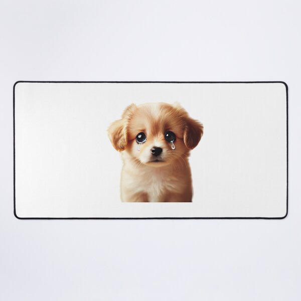 Item preview, Cute Crying Puppy with Big Eyes - Sad Dog Illustration designed and sold by EchoFusion.