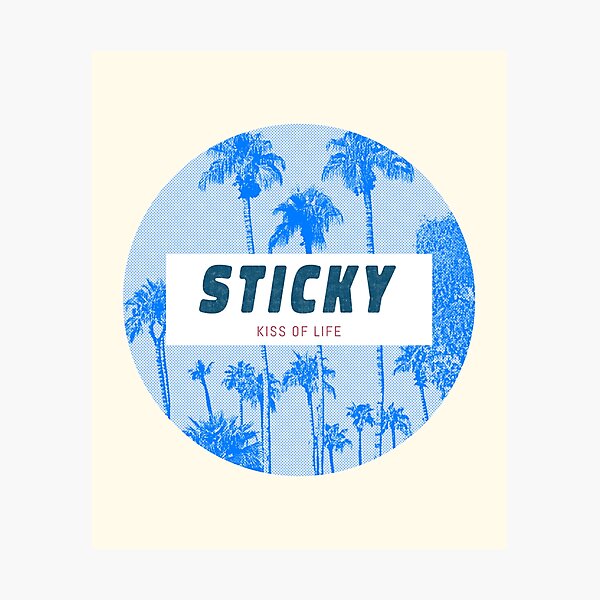 Item preview, Kiss of Life - Sticky | Kpop Merch for Kpop fans | Gift for KISSY designed and sold by Wishful Thinking.
