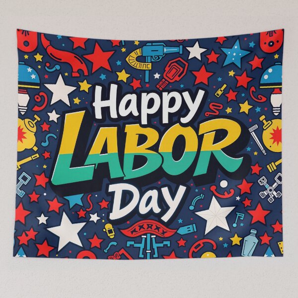 Item preview, Happy Labor Day Festive American Design designed and sold by TheArtOfPat.