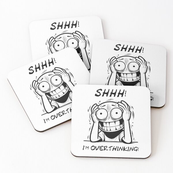 Item preview, Shhh! I'm Overthinking! (2) designed and sold by Black Sands Art.