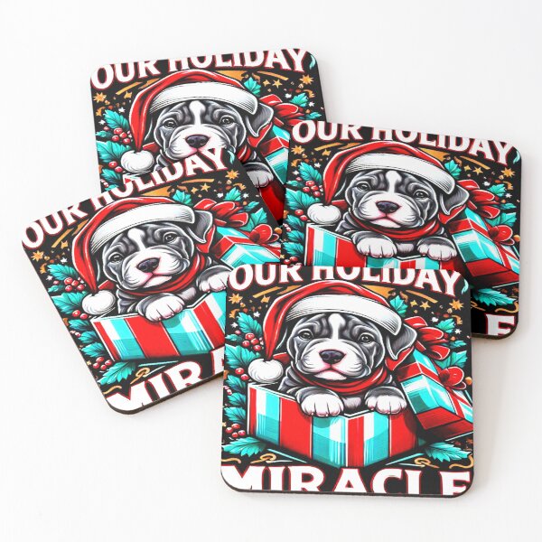 Item preview, Our Holiday Miracle: Cute XL American Bully Puppy Christmas Design designed and sold by Bogginss.
