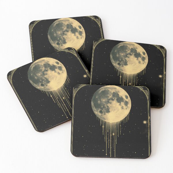 Item preview, Full moon in a dark surrealism landscape  designed and sold by Fantasy Cache.